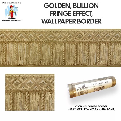 Golden bullion fringe - bullion,