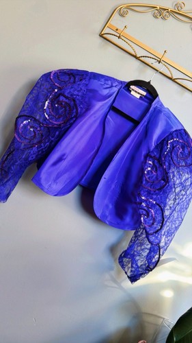 Vintage purple blue lace - vintage, purple/blue