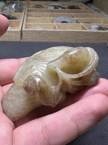 Qing dynasty jade duck - dynasty,,