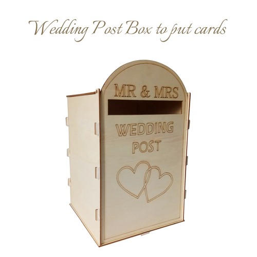 Diy wooden wedding - wooden, mailbox