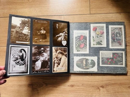 Vintage postcard ephemera - &,