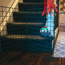 Indoor Dog Fence Barrier Safety Gate Pets Foldable Various Heights