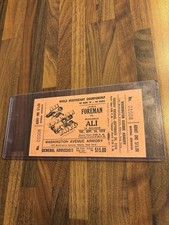 George Foreman vs. Muhammad Ali Sept 24 1974 Washington Ave Armory Ticket UNUSED