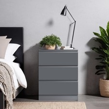3 Drawer Bedside Scandinavian