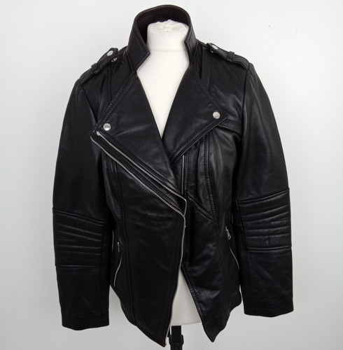 Real leather women biker - women's,