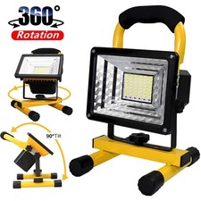 220W LED Rechargeable Cordless Work Site Flood Light Mobile Portable Camp Lamp