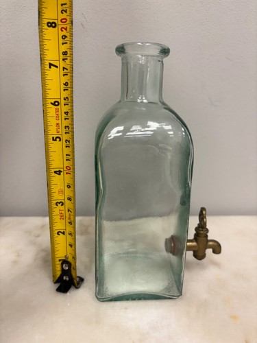 Vintage clear green glass - green,
