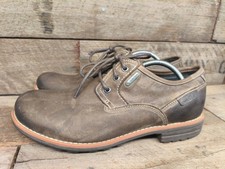 Clarks Derby Goretex Midford GTX Size 9 Brown Nubuck