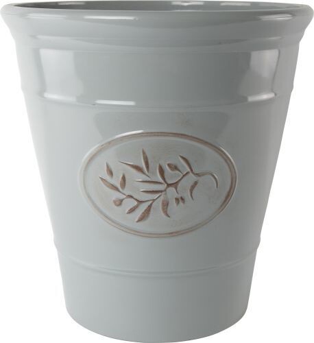 Large olive grey plastic plant - large,