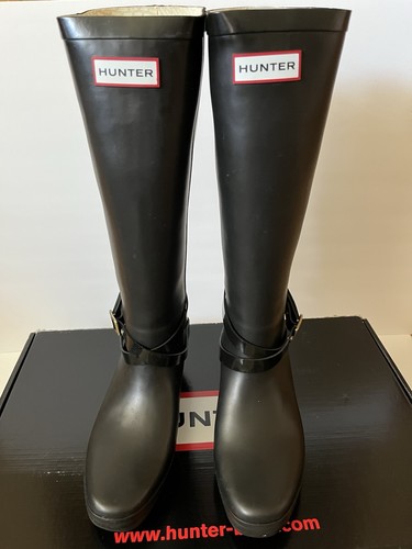 Hunter andora black rain boots - black,