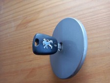 PEUGEOT 206 DIESEL FUEL CAP & KEY GREY EZA FLAP COVER PLASTIC (1998-2006)