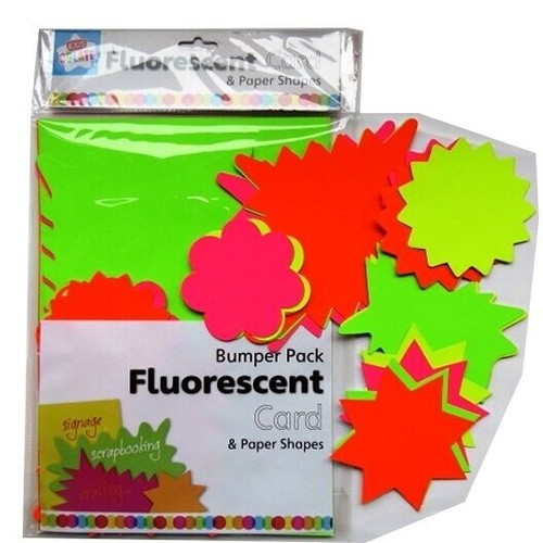 Coloured fluorescent card - fluorescent,