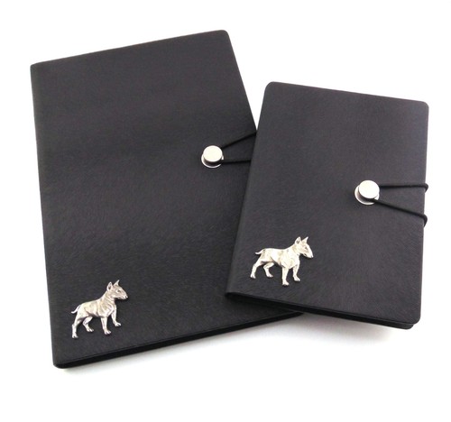 English bull terrier black - black, a6