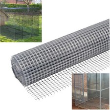 25mm Square Wire Mesh 5m Roll, Galvanised Netting Garden Screen, Fence or Aviary