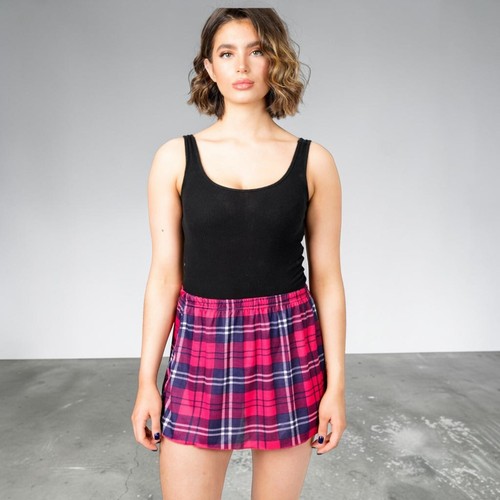 Womens pink tartan check rara - womens,