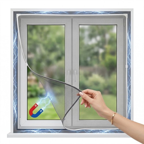 Adjustable magnetic fly screen - adjustable,