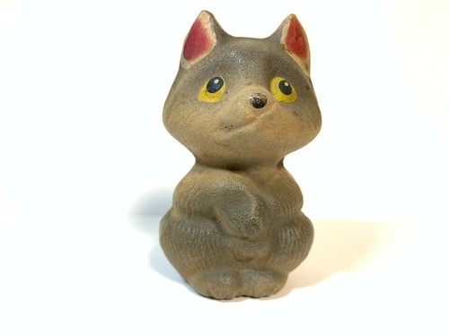 Vintage wolf toy rubber - vintage,