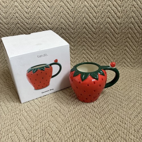 Ban strawberry ceramic - 3d,