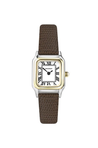 Sekonda ladies brown - sekonda, leather