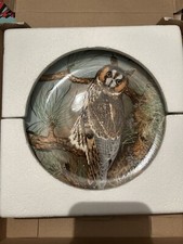 COALPORT ~ 'LONG EARED OWL' ~ THE WISE OWL PLATE (INCLUDES C.O.A. + BOXED)