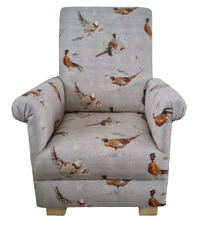 Children's Armchairs Pheasants Animals Fabric Nursery Kids Chairs Birds Bedroom