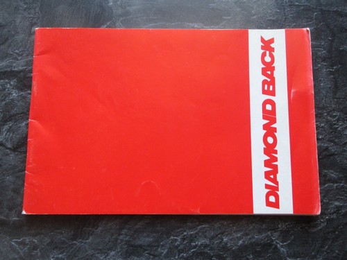 Diamond back bmx manual - bmx, old