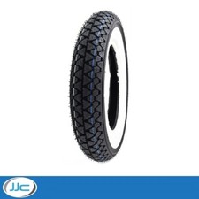 1 x 3.50-10 51J TL (Front Or Rear) Kenda K333 Whitewall Motorbike Tyre (New)