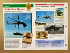 Sikorsky S-64 Sky Crane Heavy Lift Helicopter specs photos info sheet