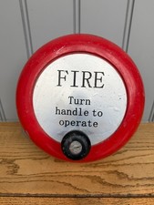 Vintage hand crank fire alarm