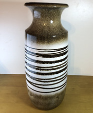 Scheurich-Keramik Vase 239-41 West Germany - brown and cream - excellent conditn