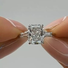 3.70Ct Radiant Cut Moissanite