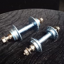 VINTAGE 1930-50,S CHATER LEA BLUE ANODIZED S/F DOUBLE FIXED ALLOY CYCLE HUBS.