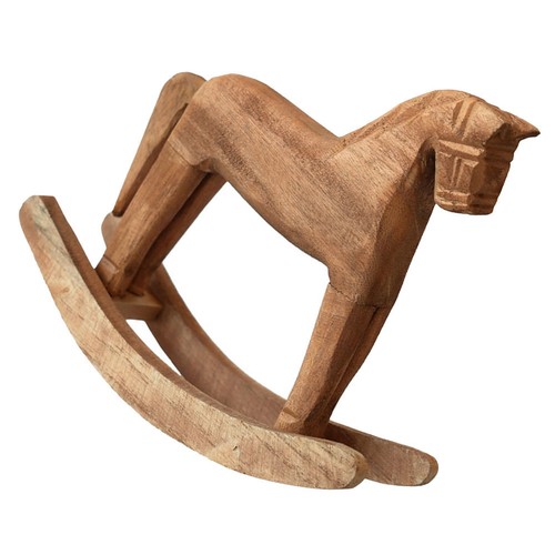 Wooden hobbyhorse figurine - wooden,