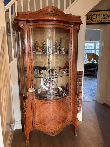 French ormolu glass display - french,
