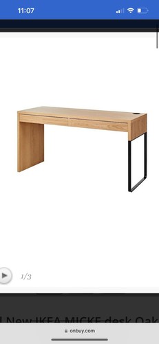 Ikea micke desk oak effect - ikea,