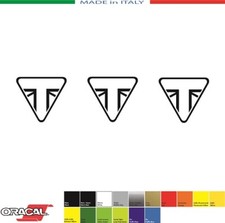3 ADESIVI TRIUMPH LOGO 2013 mm.30x27 STICKERS AUFKLEBER PEGATINAS ACE CUSTOM