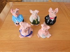 🌟 Collectors & Pig Enthusiasts! 🌟  Wade England NatWest pigs, full set Of 5