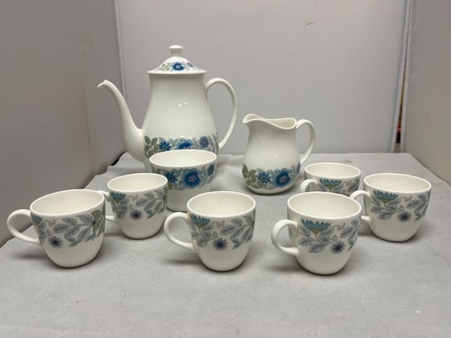 Wedgewood blue floral coffee - blue,