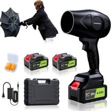 Cordless Leaf Blower 980,000 RPM 21V Lightweight Battery Powered Yard Cleanup