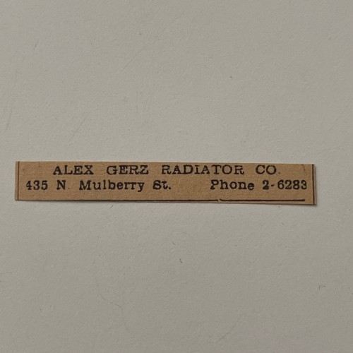 Alex gerz radiator - alex, co
