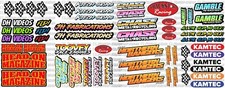 V3   FILLER SHEET Banger stock car Mardave Kamtec RC stickers decals vinyls