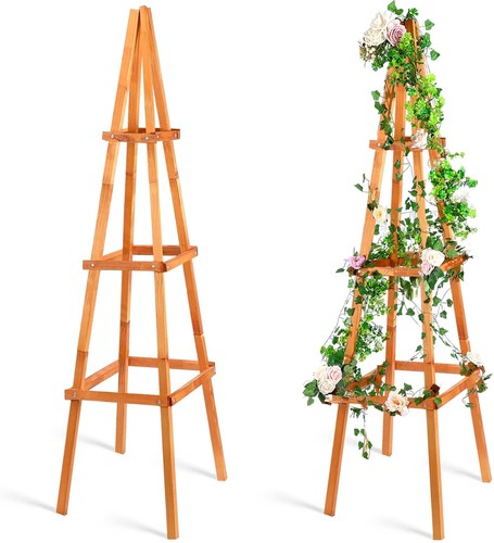 8in tall wooden obelisk - 70.8in,