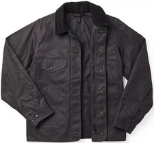 Tin Jacket Cinder Dark Black Grey Gray Unlined Cloth Collared CC