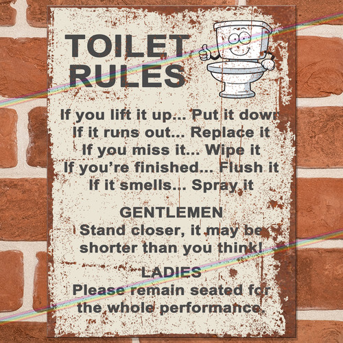 Toilet rules funny - toilet,