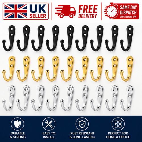 10x coat hooks vintage - 10x, wall