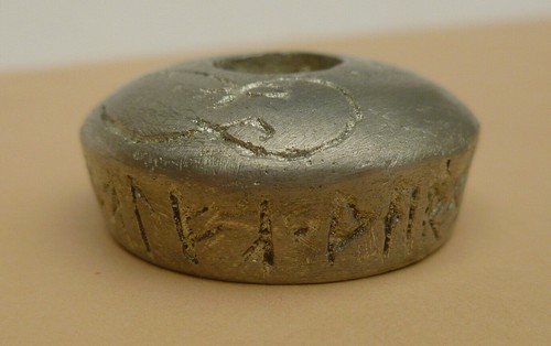 Viking runic inscribed - viking, lead