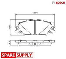 BRAKE PAD SET, DISC BRAKE FOR