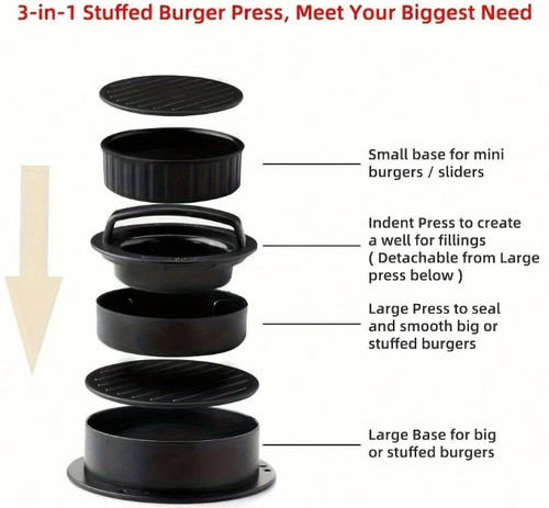 Burger press patty maker - maker, mold
