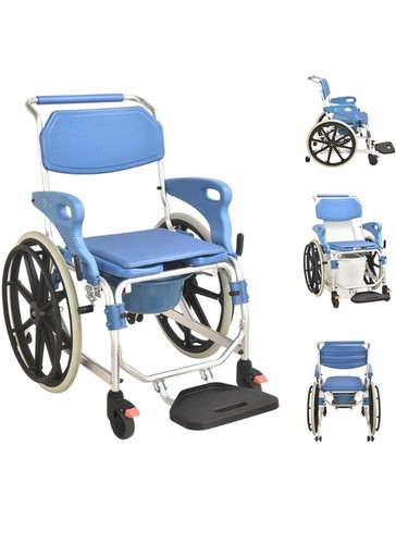 Mobile commode shower chair - commode,