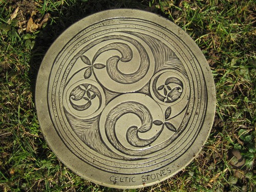Garden stepping stones - stones, swirl